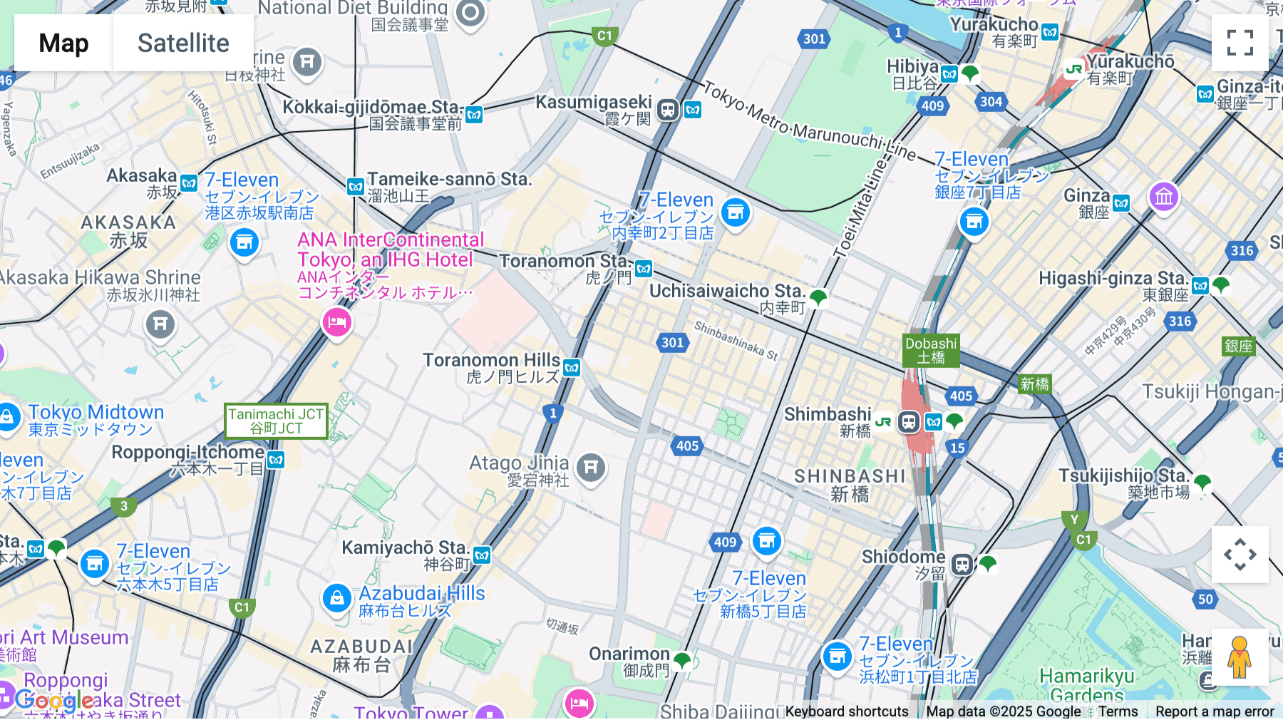 Click for interative map of 1-chōme-17-1 Toranomon, Toranomon Hills Business Tower, 15 Floor, Tokyo