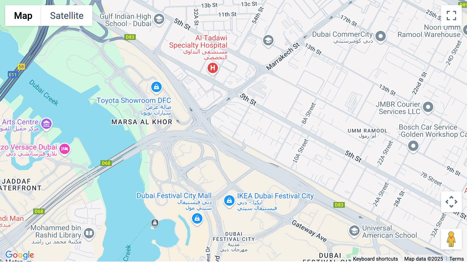 Click for interative map of 11 17th Street, Umm Ramool, Building B2, Dubai