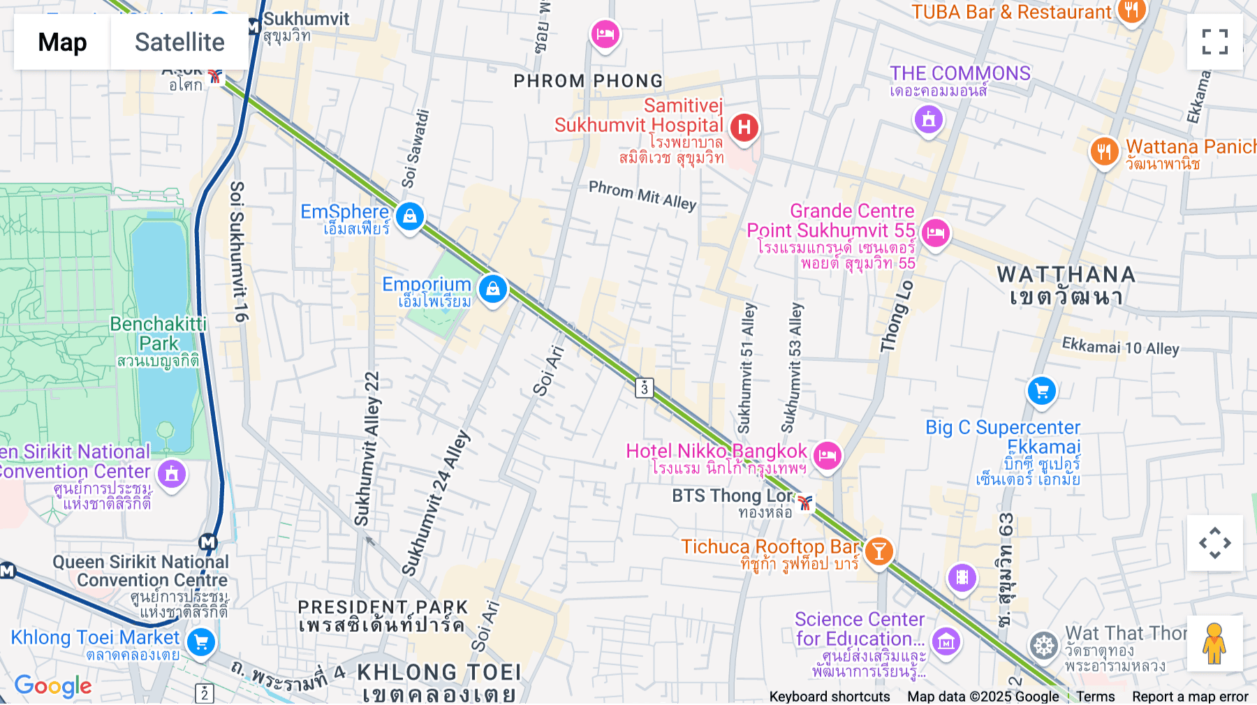 Click for interative map of No. 388, Exchange, Tower, 42nd Floor, Unit No. 4201-4204, Sukhumvit Road, Kwaeng Klongtoey, Khet Klongtoey, Bangkok
