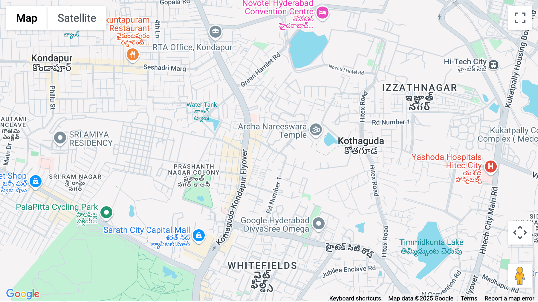 Click for interative map of Level 4, Kothari Centrum Plot Nos No. 12, 13, 14, 15, 25, 26, 27 And 28 Ravi Enclave, Hyderabad