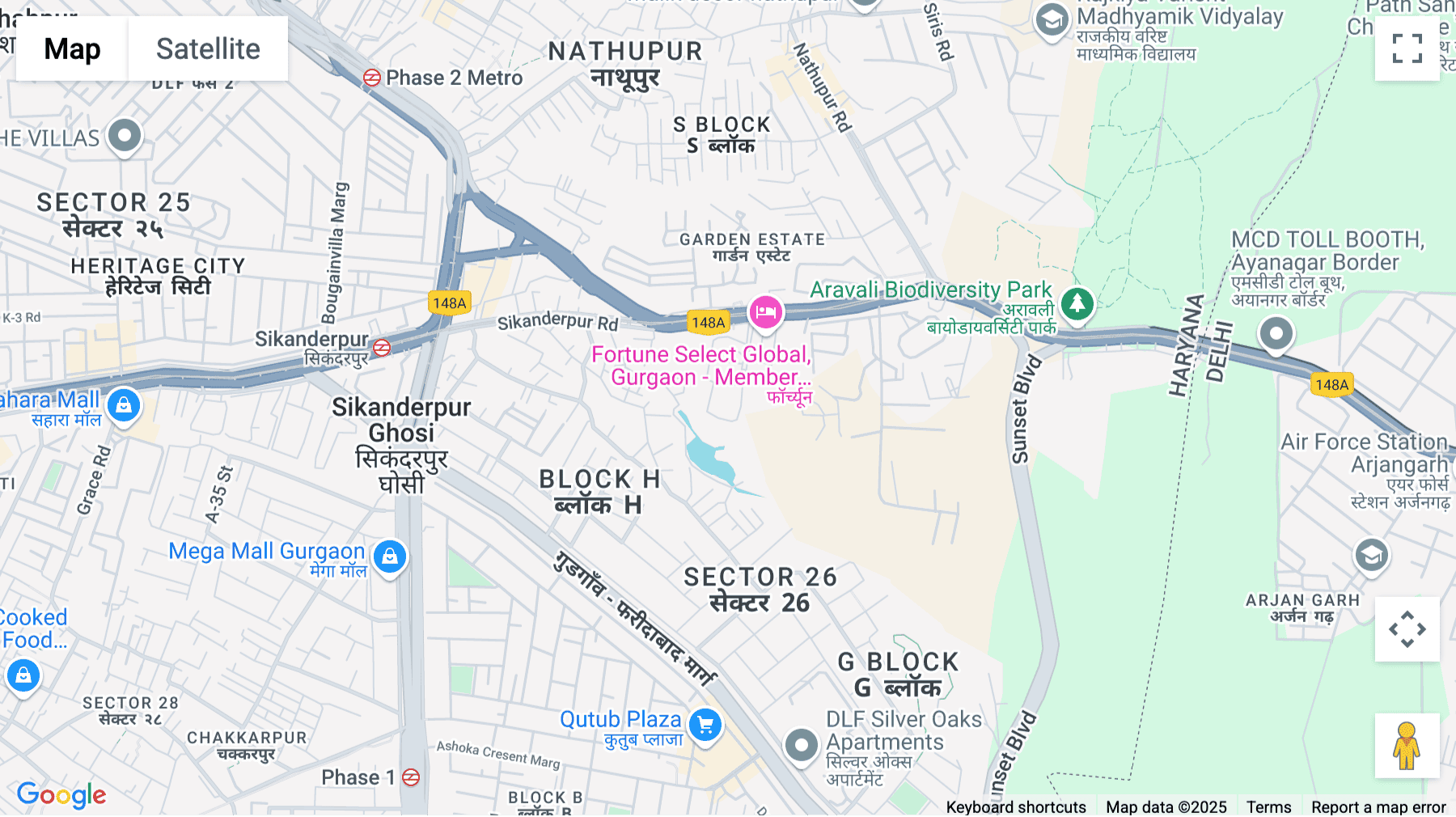 Click for interative map of 01-708, Mehrauli-Gurgaon Road, Global Business Park, Tower D, 7th Floor, Sikanderpur, Sector 26, Gurugram