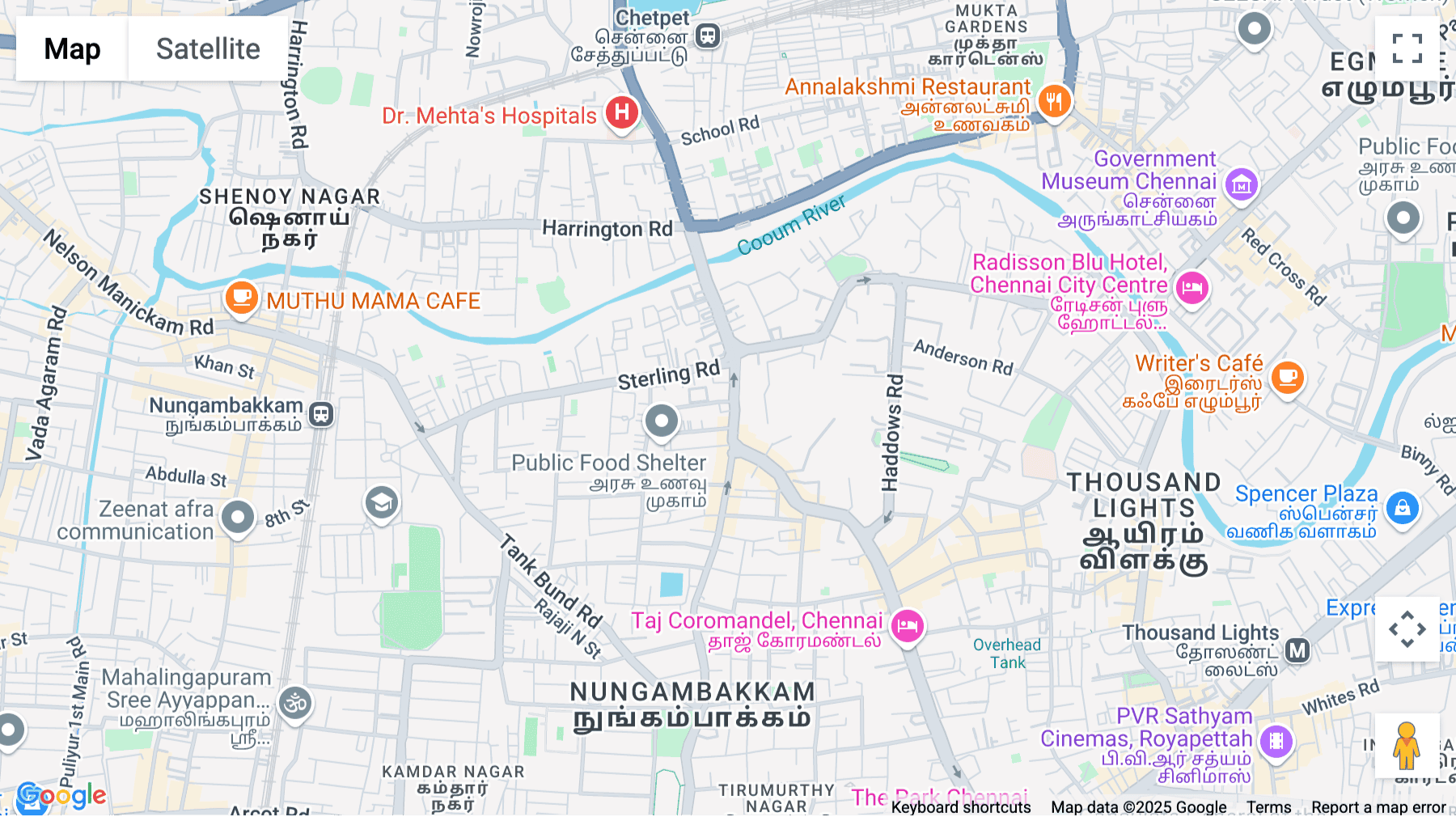 Click for interative map of F1/12, First Floor, Gee Plaza, No.1, Wheat Crofts Road, Nungambakkam, Chennai