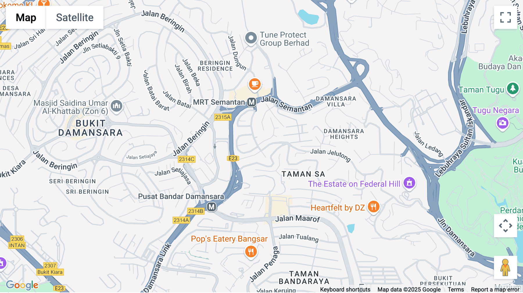 Click for interative map of No.46 Jalan Dungun, Level 11 & 12, Menara Dungun, Taman Damansara Endah, Kuala Lumpur
