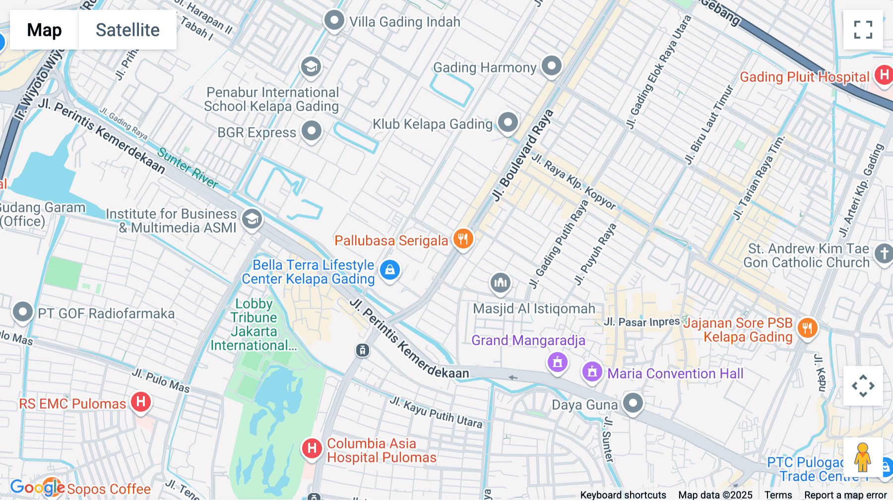 Click for interative map of The Kensington Office Tower, Jalan Boulevard Raya No.1, Kelapa Gading, Jakarta
