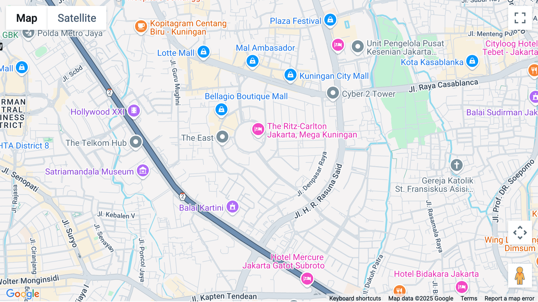 Click for interative map of Jalan Dr. Ide Anak Agung Gde Agung Lot 5.5-5.6, Menara BTPN, Jakarta