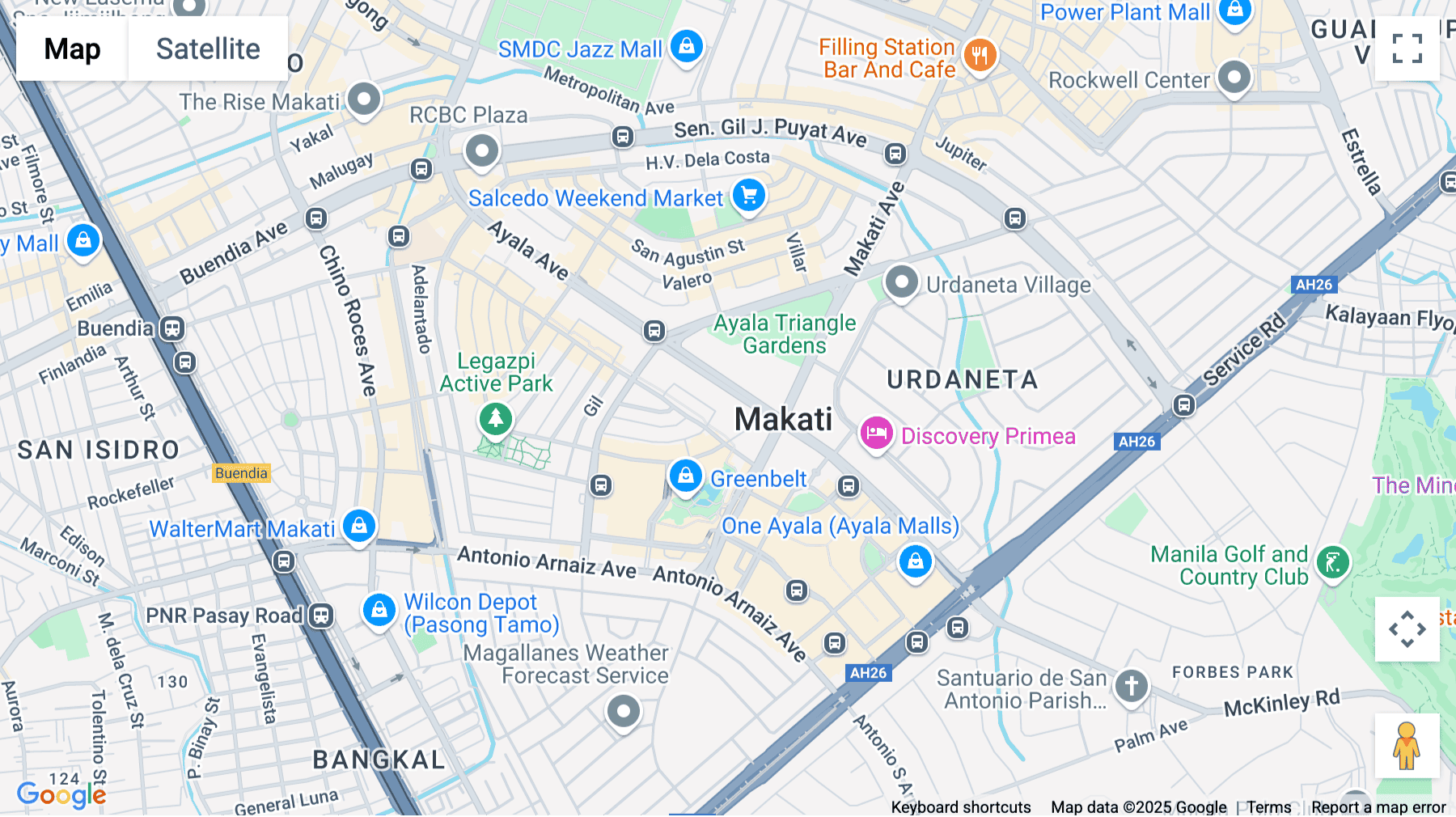 Click for interative map of Ayala Avenue, PNB Makati Center, Makati