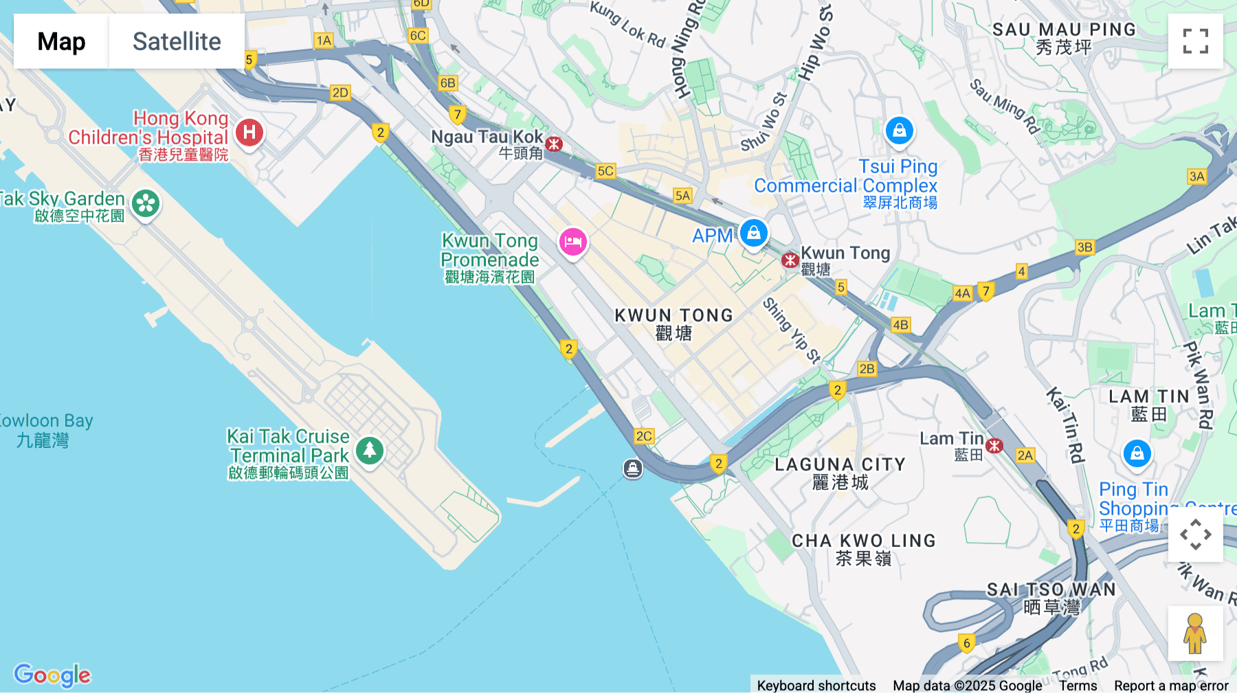 Click for interative map of Two Harbour Square, 25/F, 180 Wai Yip Street, Kwun Tong