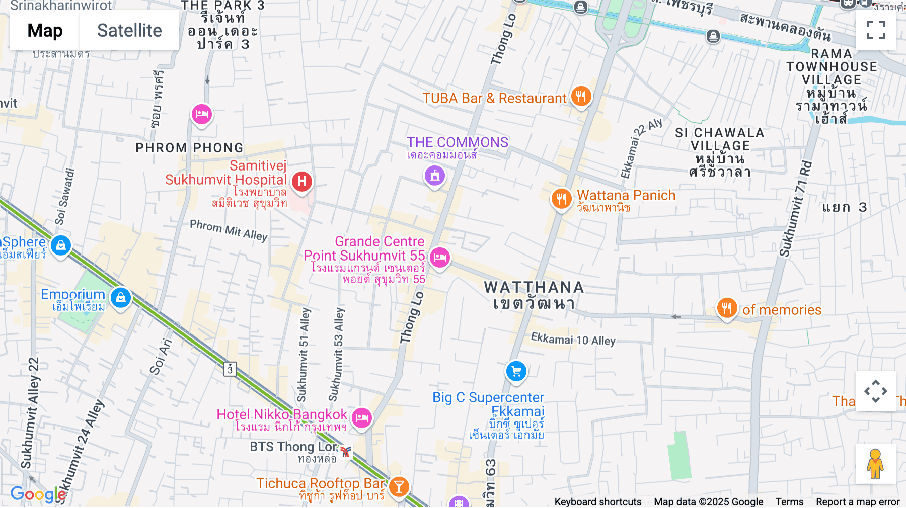 Click for interative map of 139, Soi Thong Lor 10, Sukhumvit Road, Khlong Tan Nuea, Wattana District, Bangkok