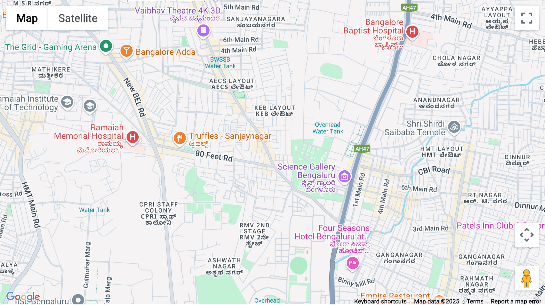 Click for interative map of 3rd Floor, Sanjay Nagar Main Road, MET Layout, Ashwath Nagar, R.M.V. 2nd Stage, Bangalore