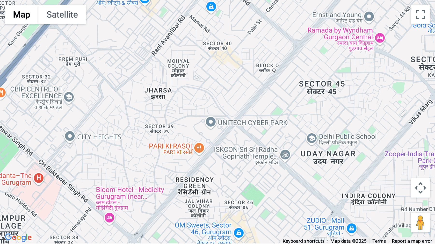 Click for interative map of Tower D 9th Floor, Unitech Cyber Park, Sector 39, Gurugram