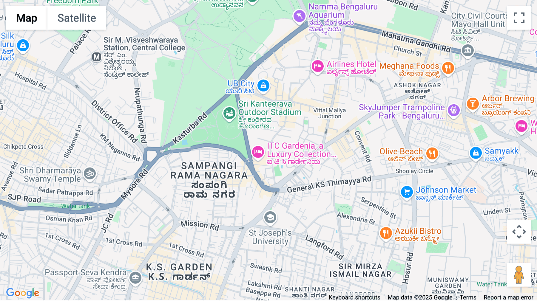 Click for interative map of BCM One No 40, Tudor Court, Lavelle Road, Bangalore