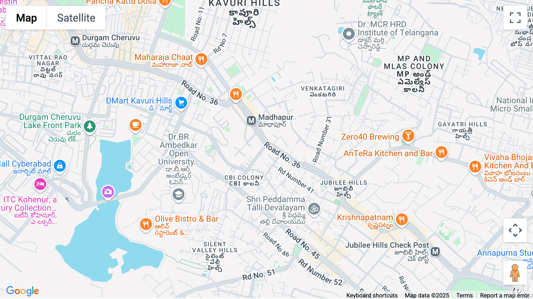 Click for interative map of H No 8-2-293/82/A/787/1/4F/1, Rd Number 36, Jubilee Hills 4th Floor, Apurupa Turbo Towers, Hyderabad