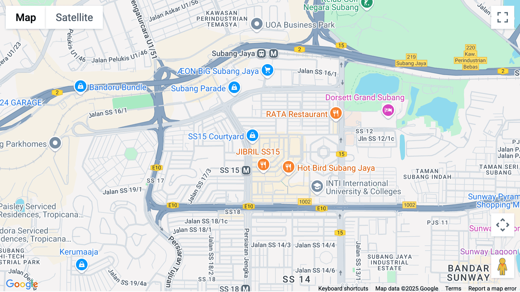 Click for interative map of Jalan SS15/4G, Level 10, Southern Tower First Subang, Subang Jaya