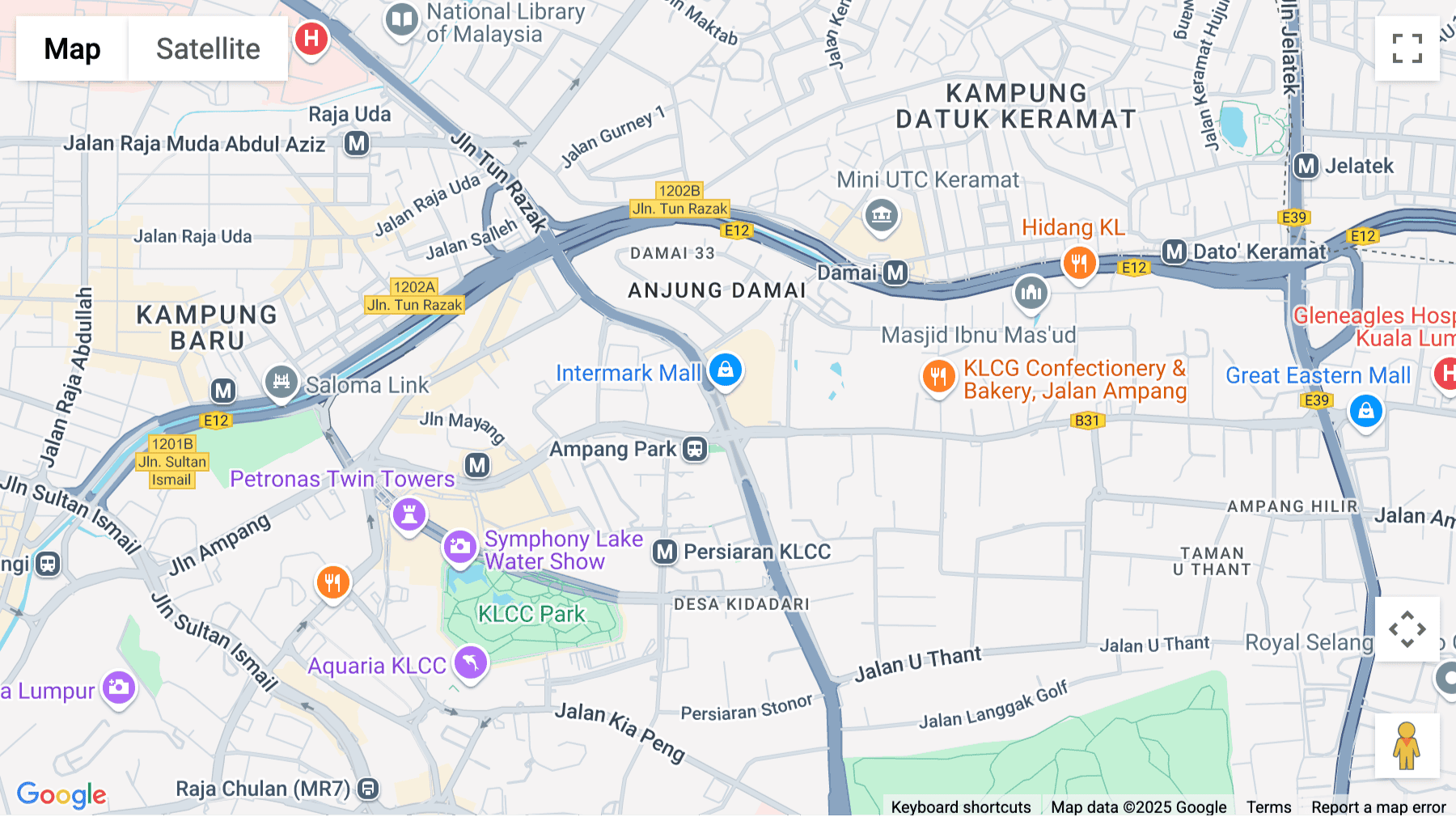 Click for interative map of 384, Jalan Tun Razak, Integra Tower, Kampung Datuk Keramat, Kuala Lumpur