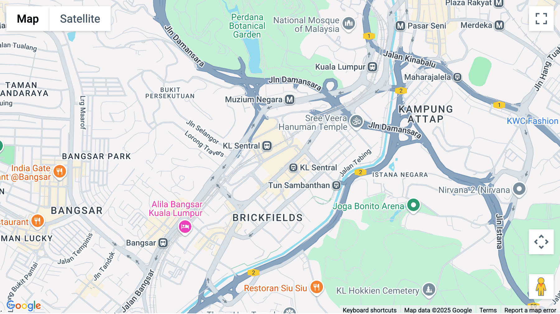 Click for interative map of 201, Jalan Tun Sambanthan. Brickfields, Kuala Lumpur