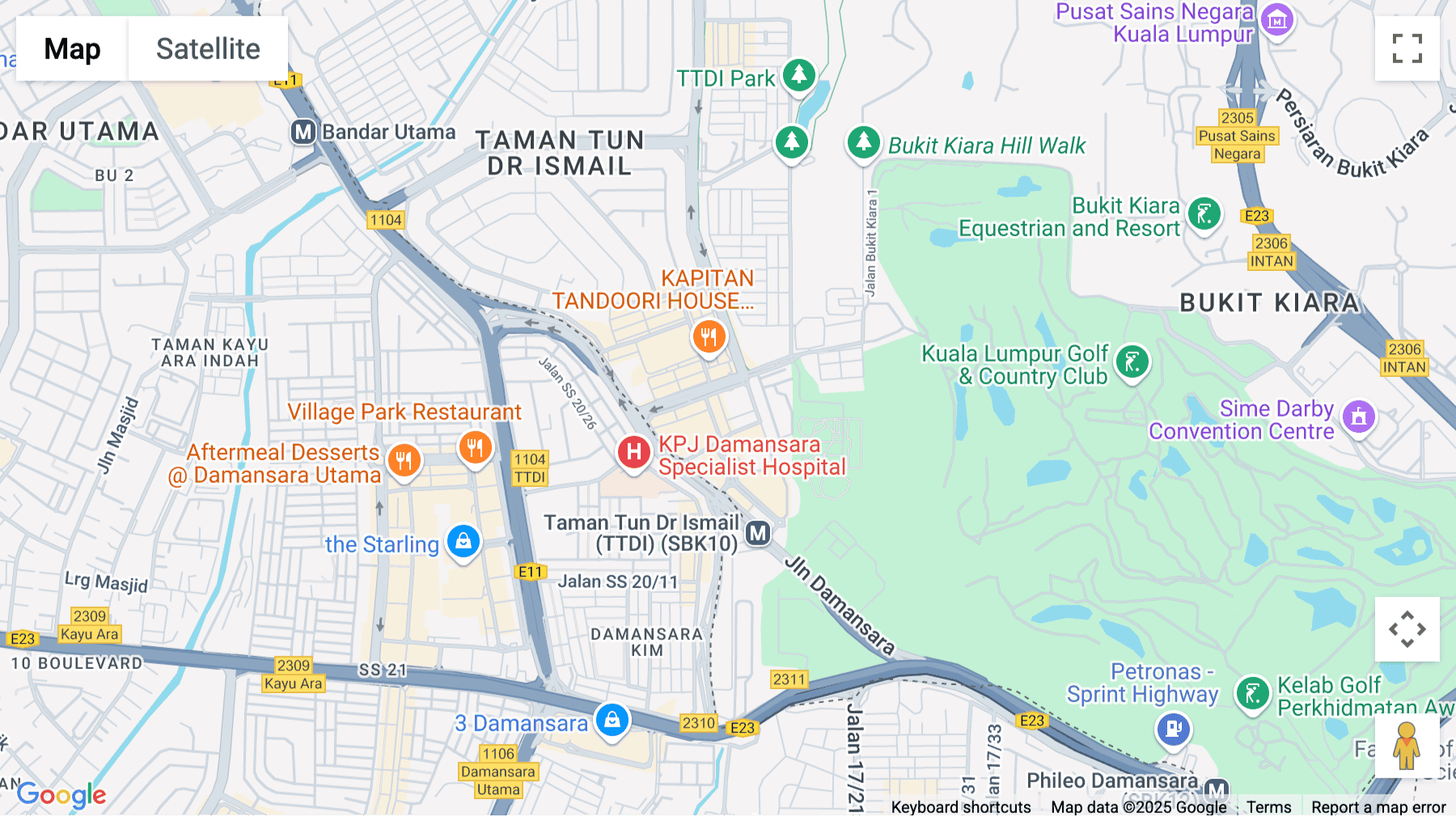 Click for interative map of No. 8A (Level 1), Jalan Wan Kadir 1, Taman Tun Dr Ismail, Petaling Jaya