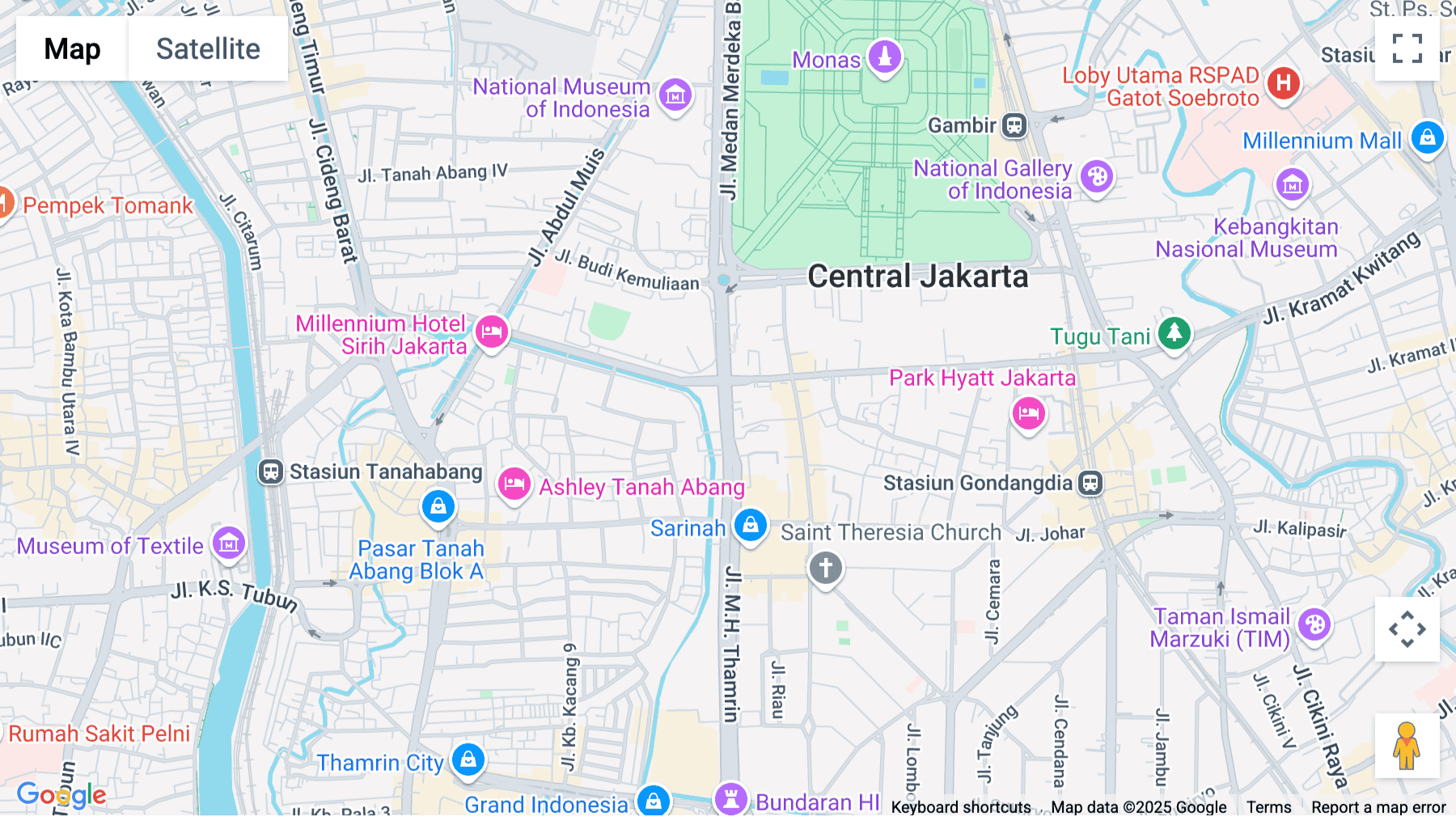 Click for interative map of Jl. M.H. Thamrin No.20, Lippo Thamrin, Jakarta