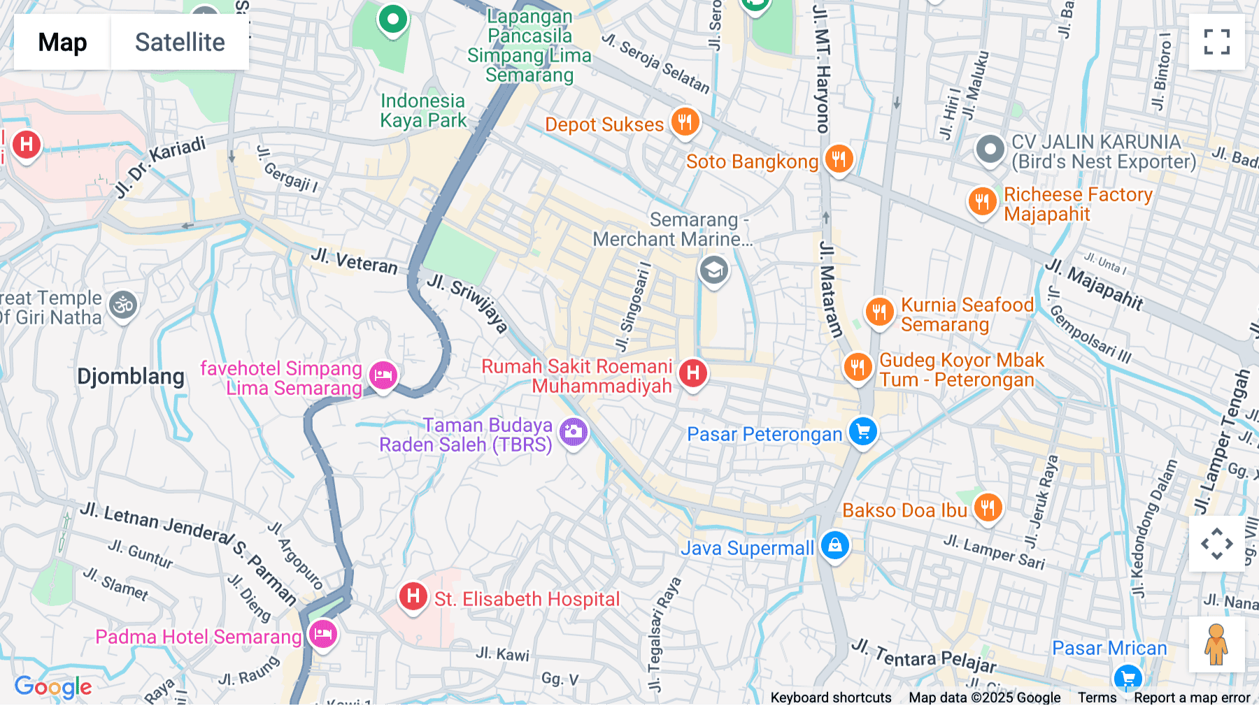 Click for interative map of Jalan Singosari 1, No 27, Pleburan, Singosari Residence, Semarang