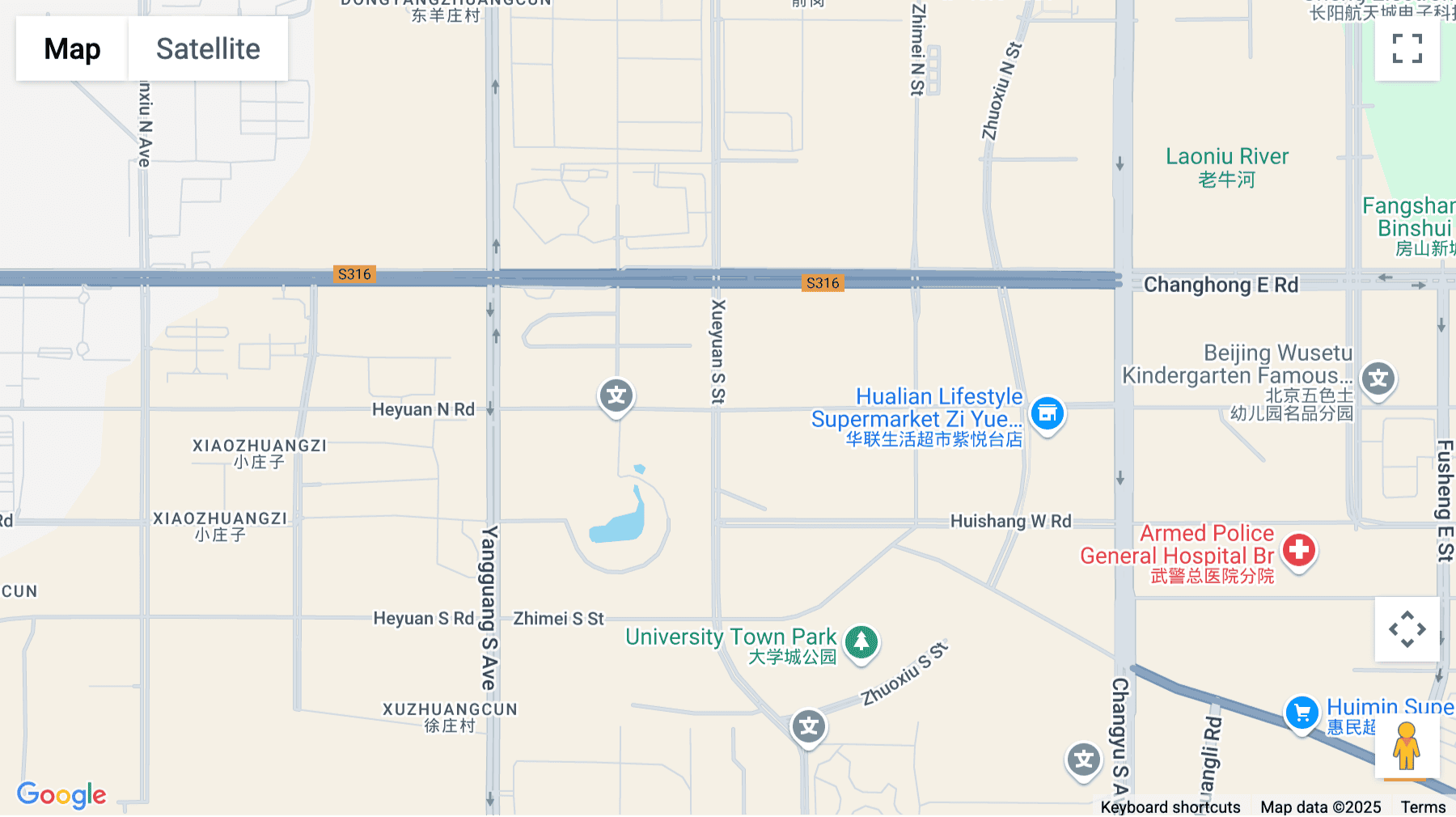 Click for interative map of Building 4, No. 1, Zhixing West Road, Gongchen Street, Liangxiang, Fangshan District, Beijing
