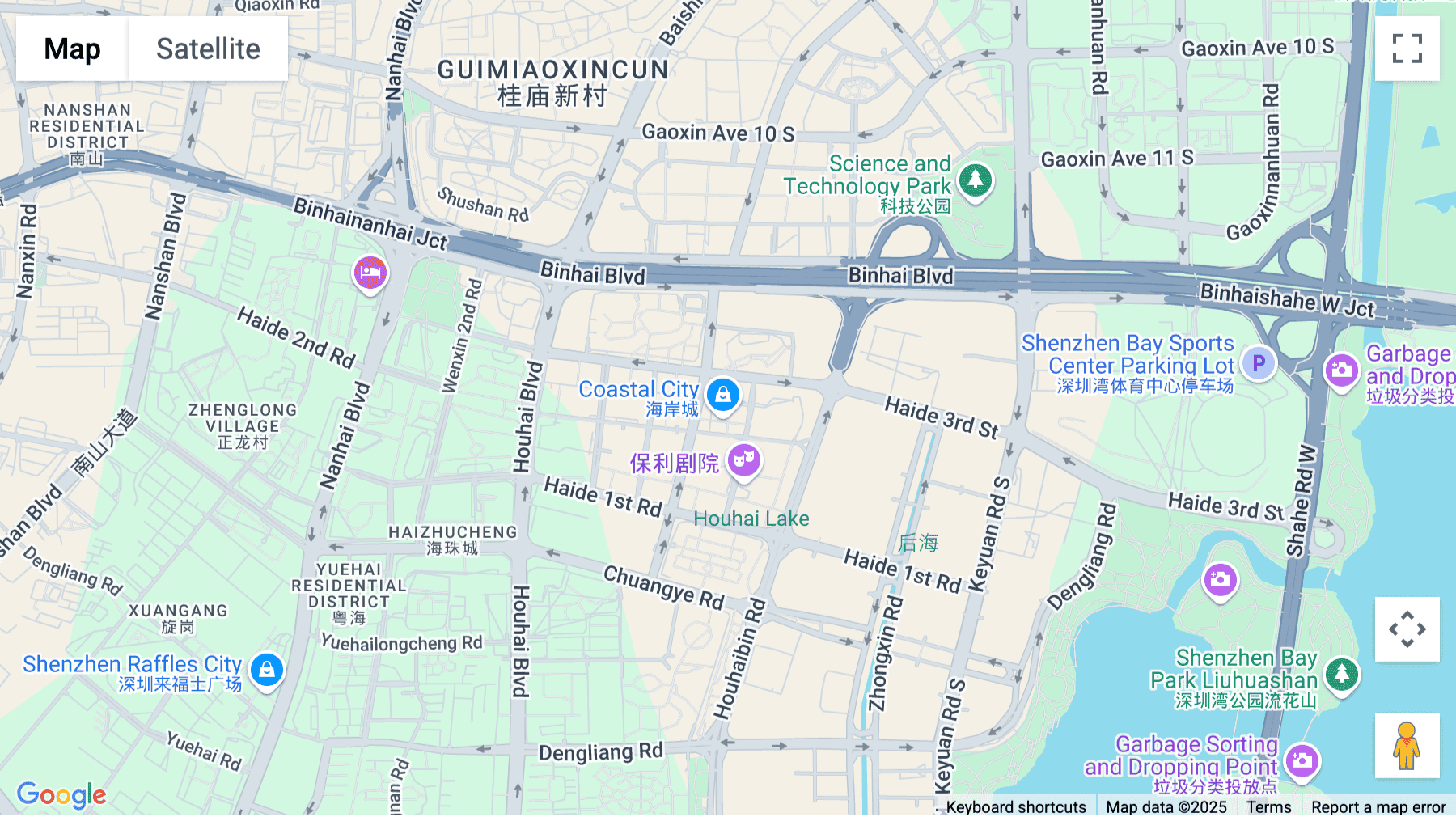 Click for interative map of East Building, Coastal Building, No. 15 Haide 3rd Road, Yuehai Street, Nanshan District, Shenzhen