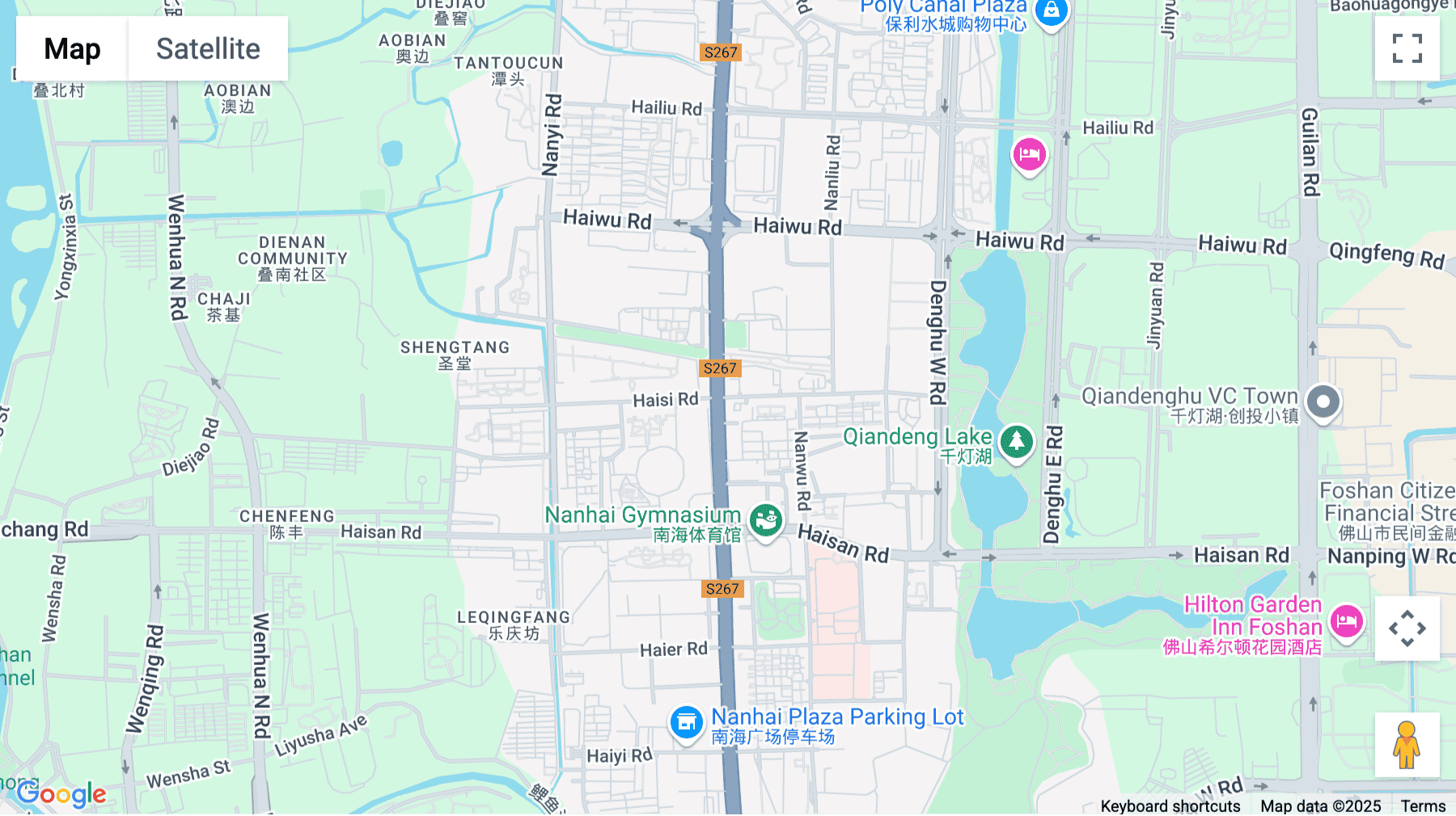 Click for interative map of Jinan Building, Room 1001, No. 20, Nanhai Avenue North, Nanhai District, Foshan