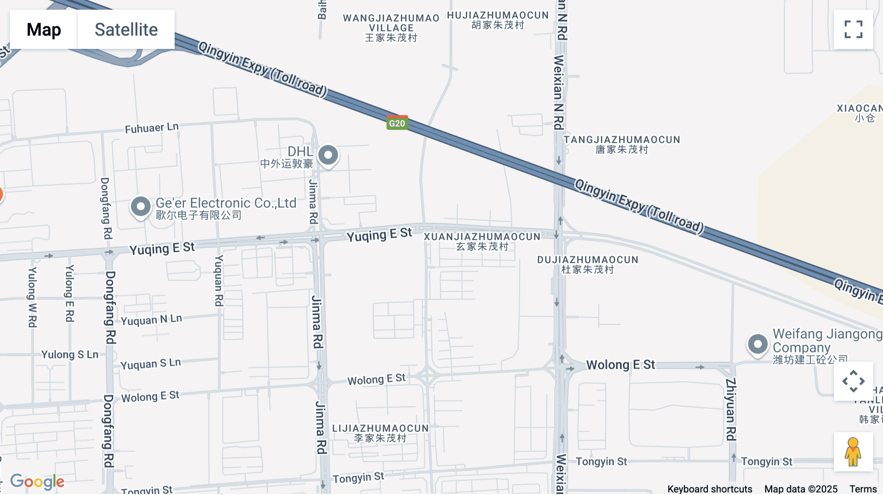Click for interative map of Bonded Life Plaza, No. 888, Gaoer Road, 4F-02, 4th Floor, Kuiwen District, Weifang
