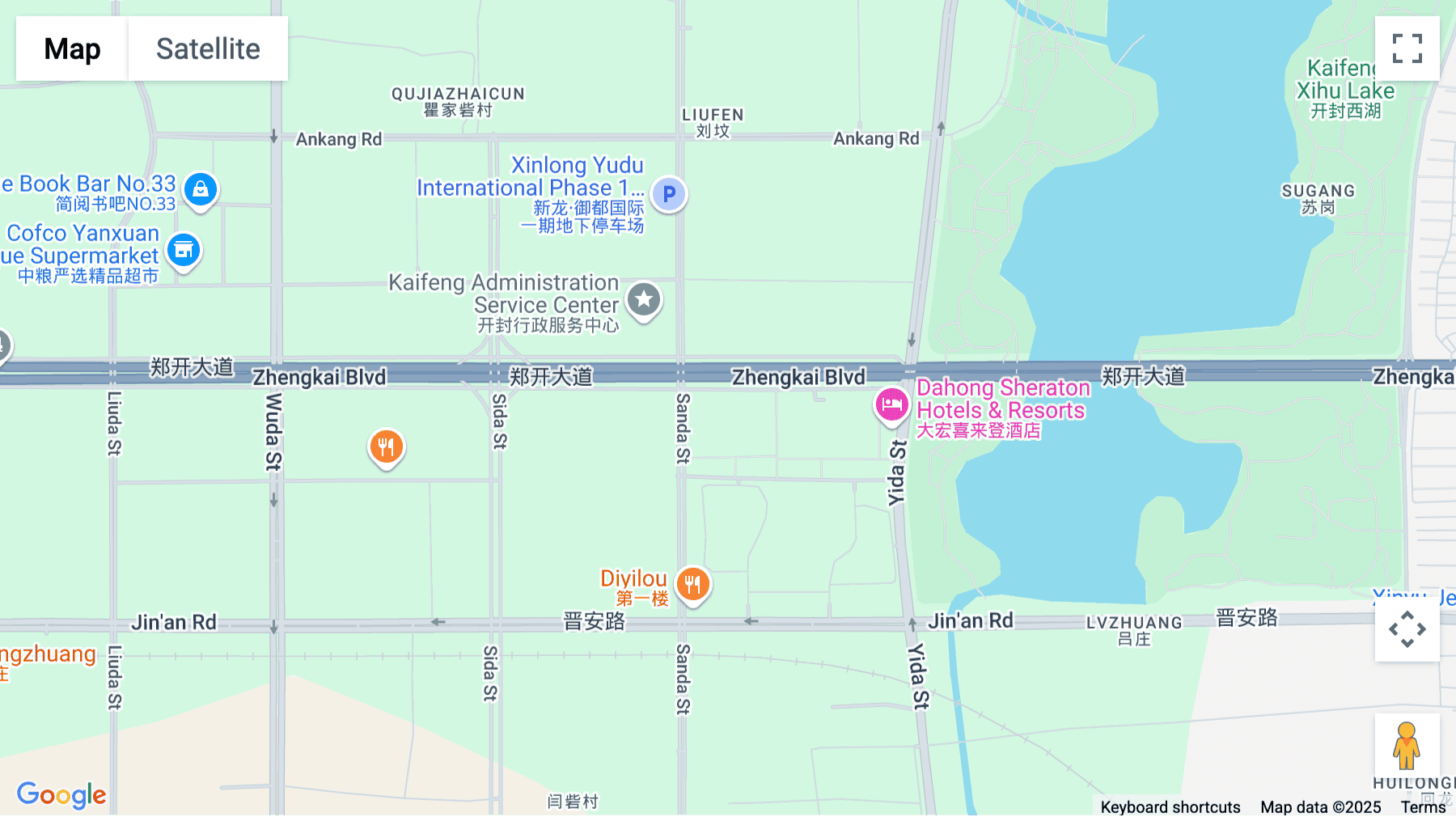 Click for interative map of No.2 Commercial Building, Dahong City Plaza, 2nd and 3rd Floor, Zhengkai Avenue, Demonstration Zone, Kaifeng