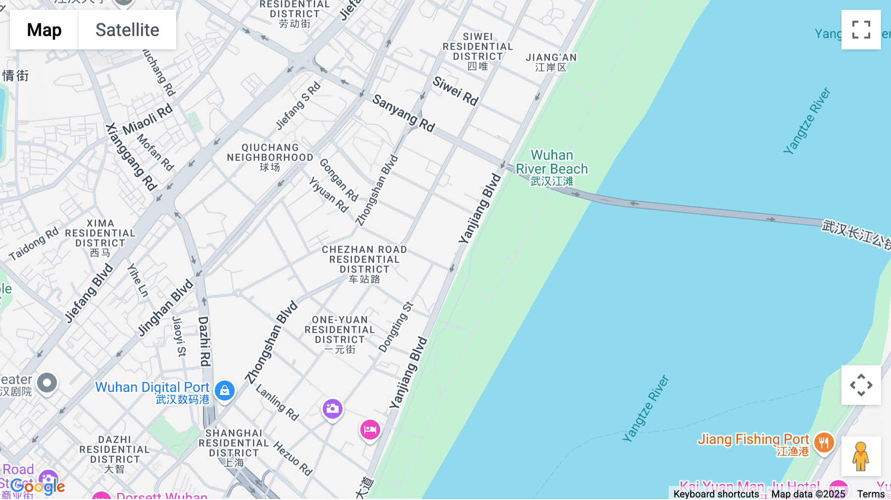 Click for interative map of New World Trade Building, Block I, 40th Floor, No. 568 Jianshe Avenue, Wuhan