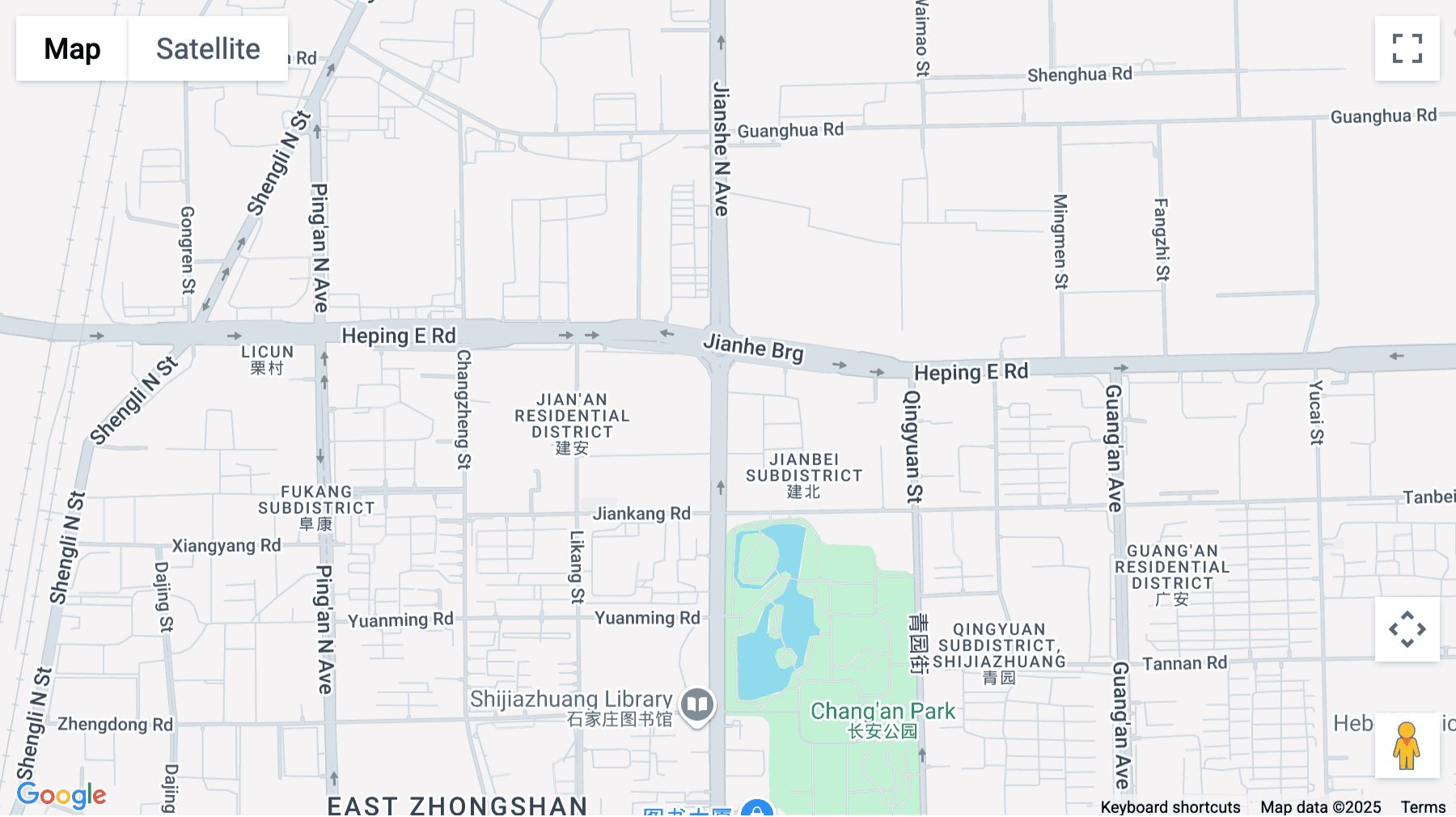 Click for interative map of Xinyuan Honeycomb, Room 6001, 6th Floor, No. 20 Jianshe North Street, Chang'an District, Shijiazhuang