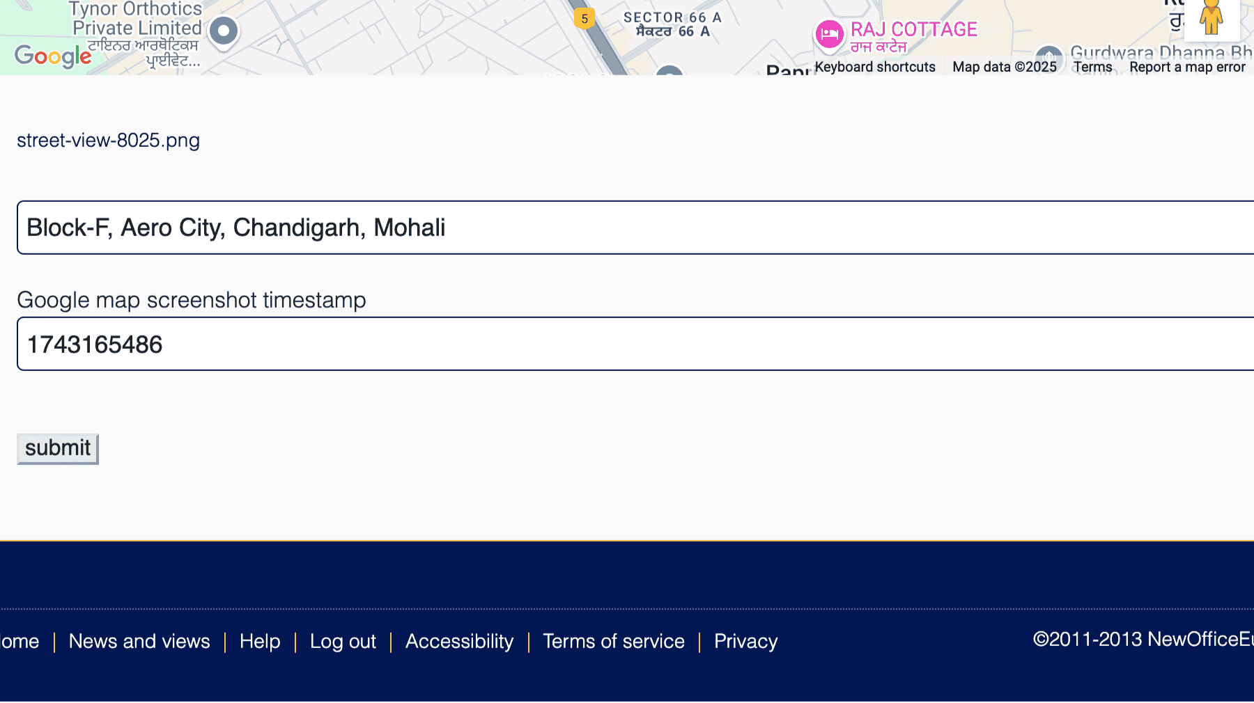 Click for interative map of Block-F, Aero City, Chandigarh, Mohali