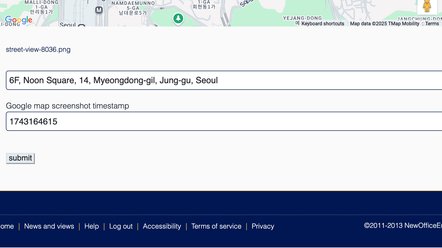 Click for interative map of 6F, Noon Square, 14, Myeongdong-gil, Jung-gu, Seoul, Seoul