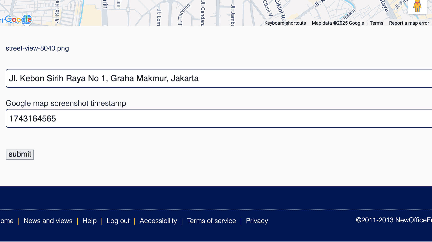 Click for interative map of Jl. Kebon Sirih Raya No 1, Graha Makmur, Jakarta
