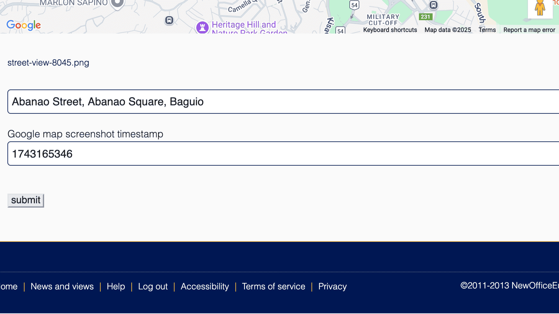 Click for interative map of Abanao Street, Abanao Square, Baguio