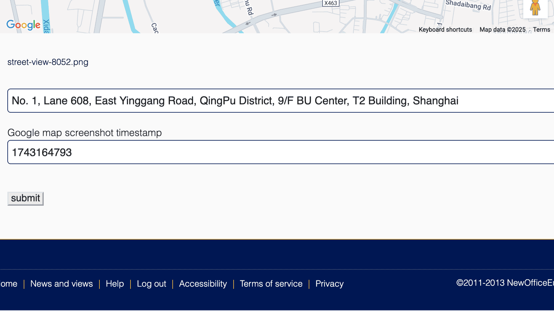 Click for interative map of No. 1, Lane 608, East Yinggang Road, QingPu District, 9/F BU Center, T2 Building, Shanghai