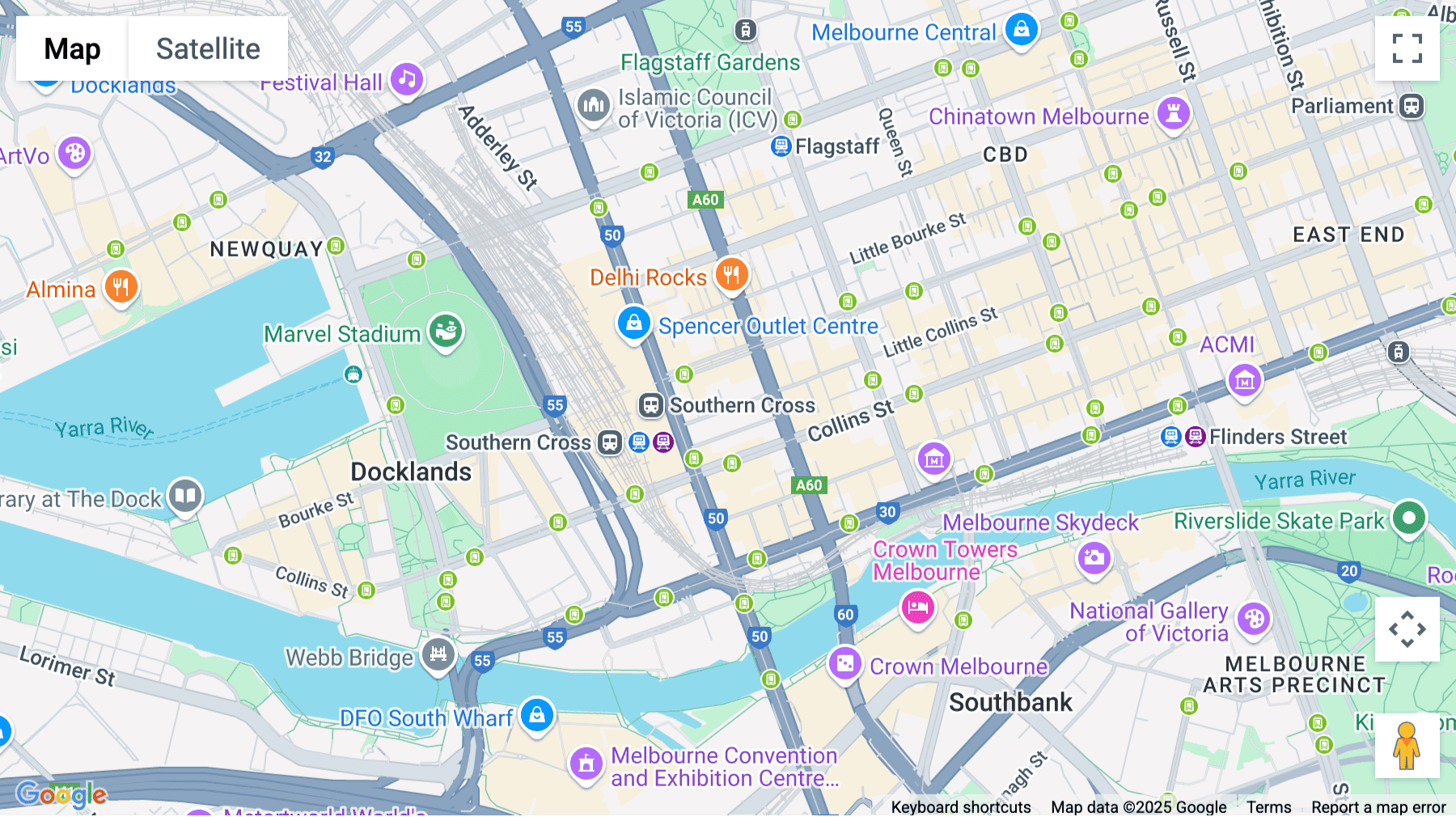 Click for interative map of 585 Little Collins Street, Melbourne