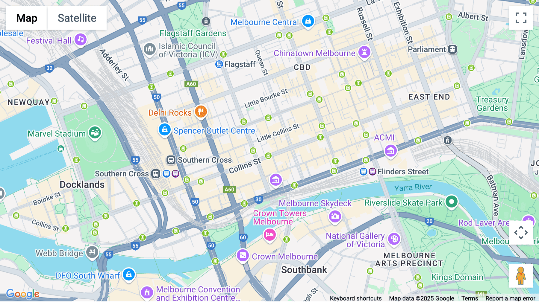 Click for interative map of 440 Collins Street, Melbourne