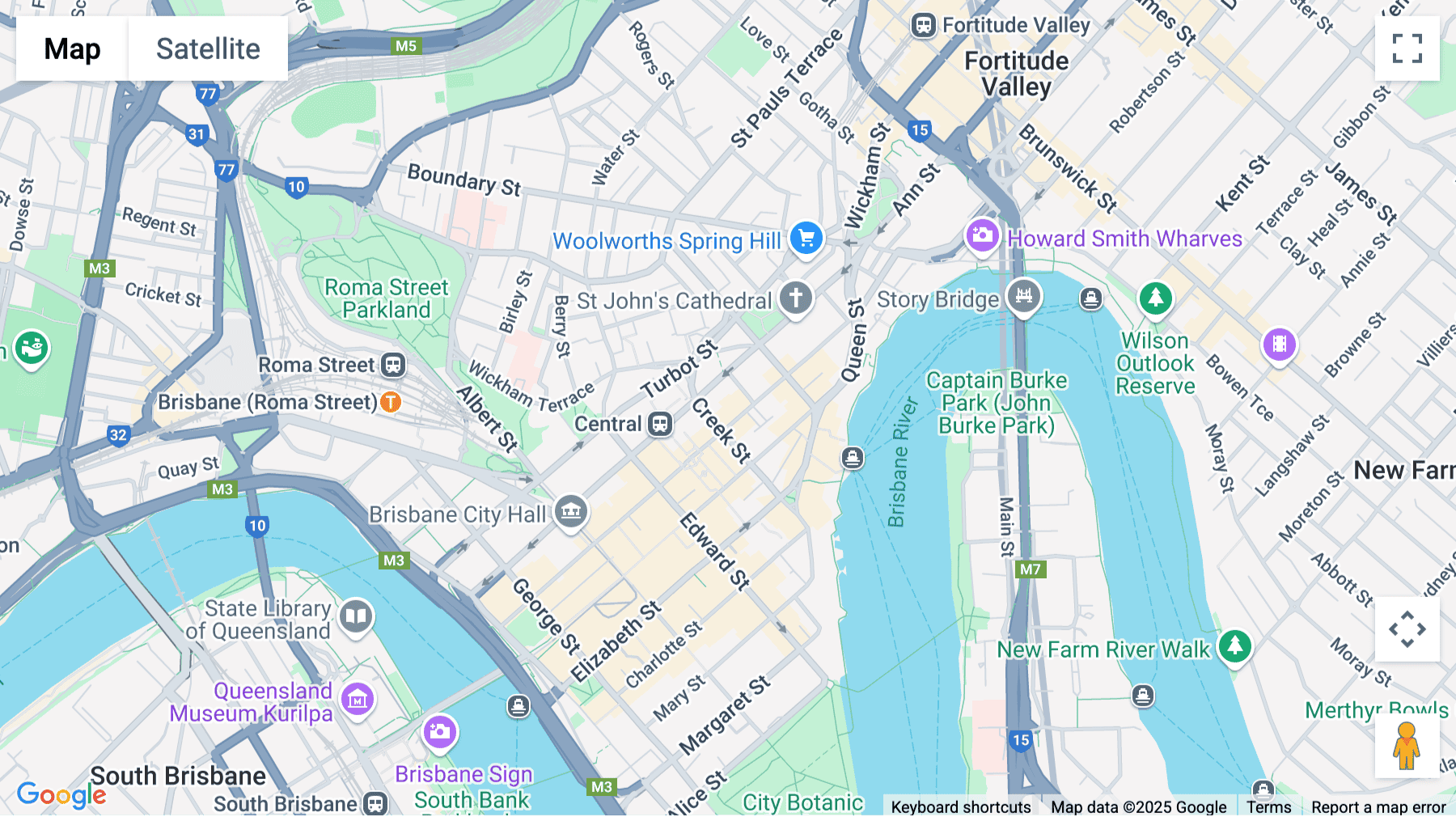 Click for interative map of 127 Creek Street, Level 22 and 23, Brisbane