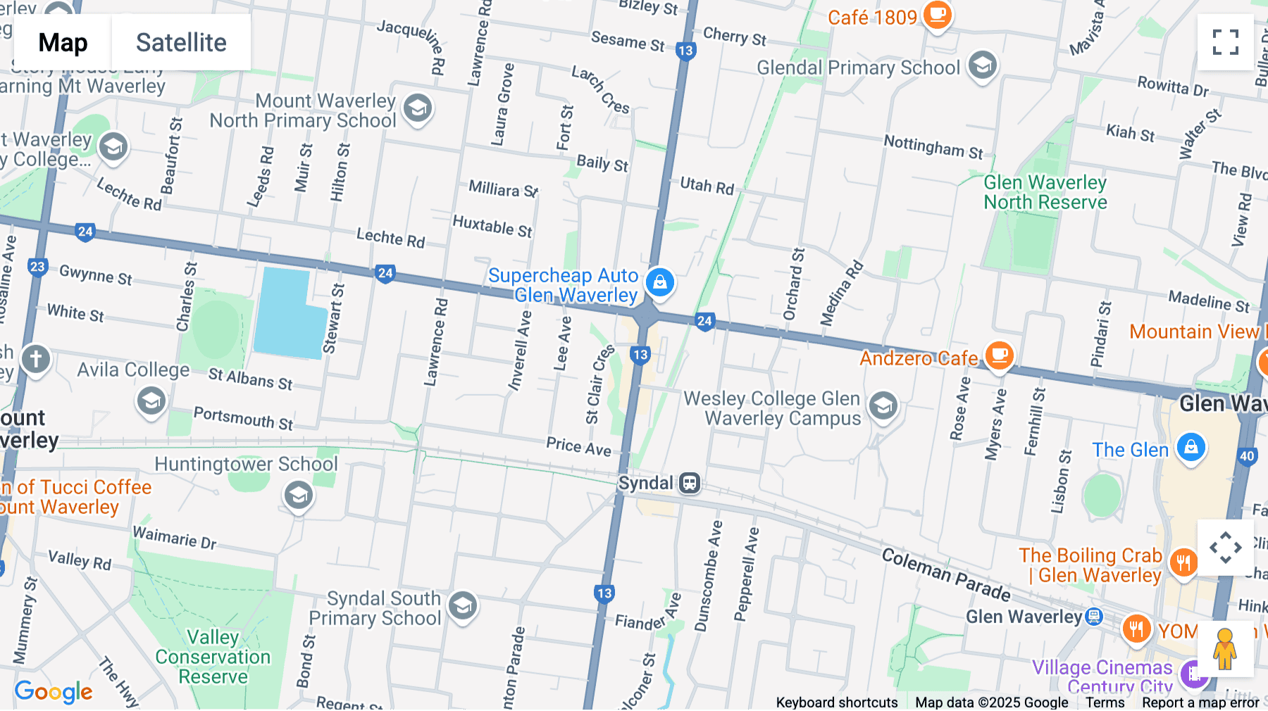 Click for interative map of 203 Blackburn Road, Mount Waverley, Melbourne