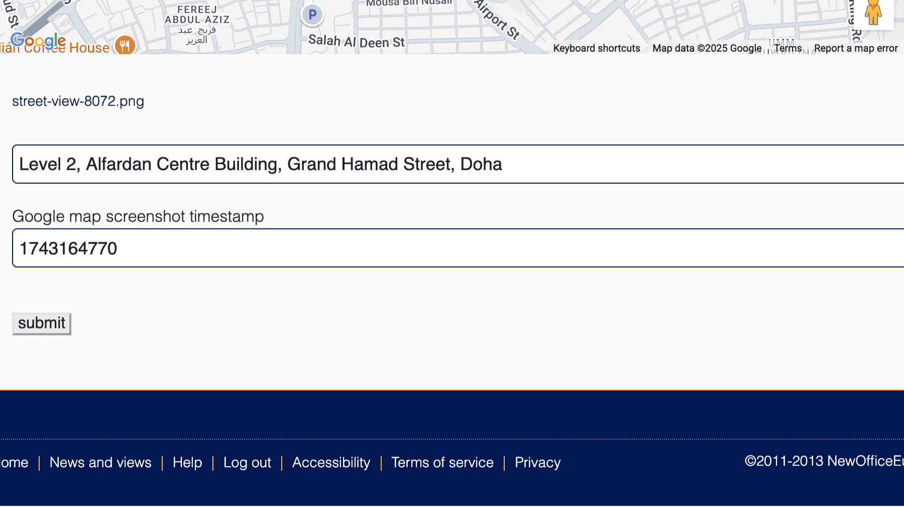 Click for interative map of Level 2, Alfardan Centre Building, Grand Hamad Street, Doha