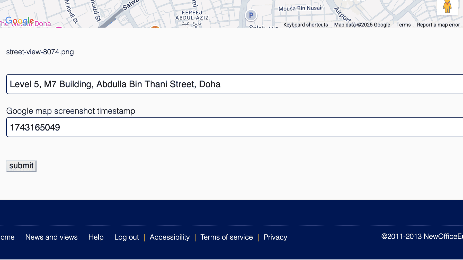 Click for interative map of Level 5, M7 Building, Abdulla Bin Thani Street, Doha