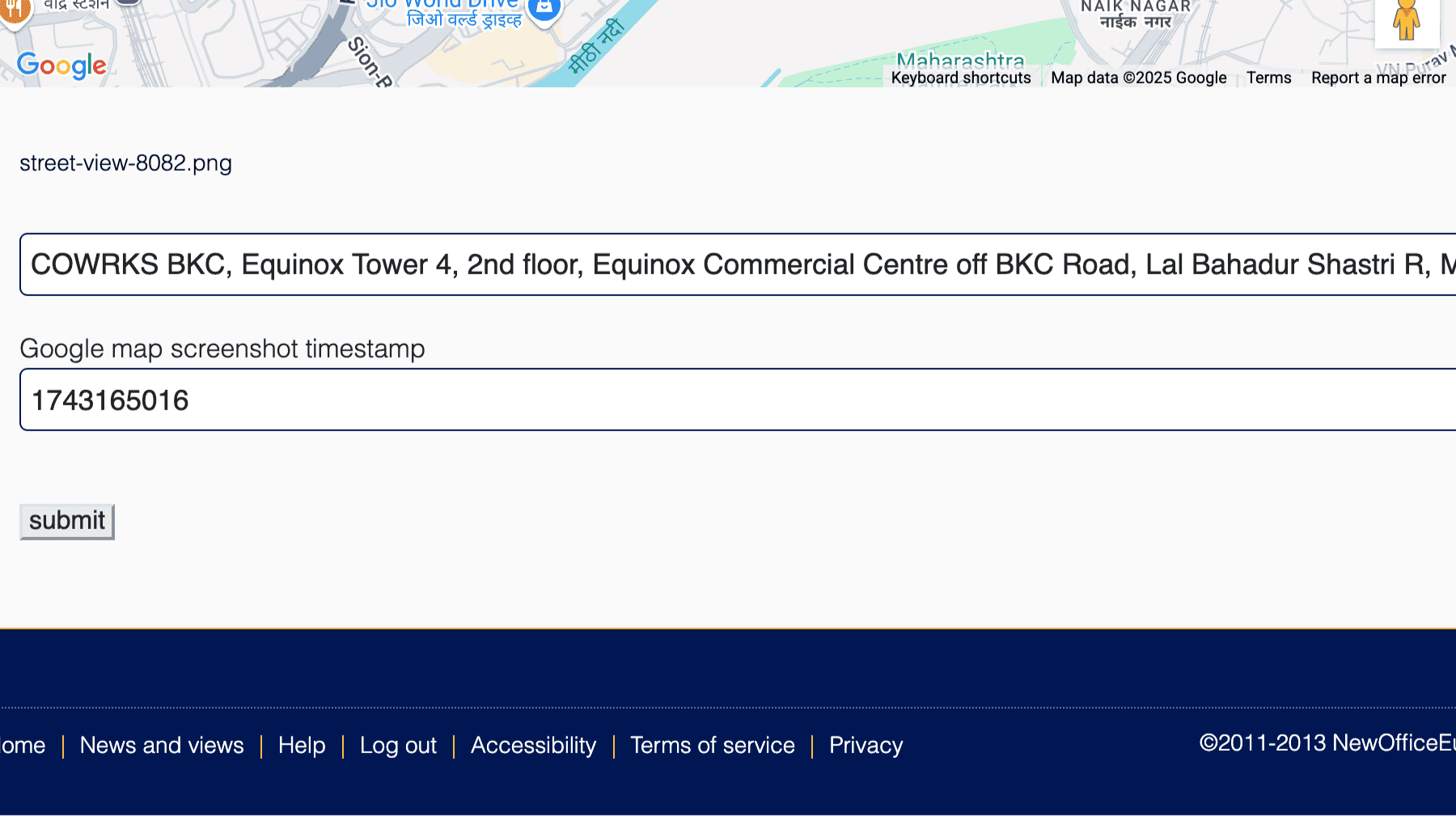 Click for interative map of COWRKS BKC, Equinox Tower 4, 2nd floor, Equinox Commercial Centre off BKC Road, Lal Bahadur Shastri Rd, Ambedkar Nagar, Kurla West, Mumbai, Maharashtra 400070, Mumbai