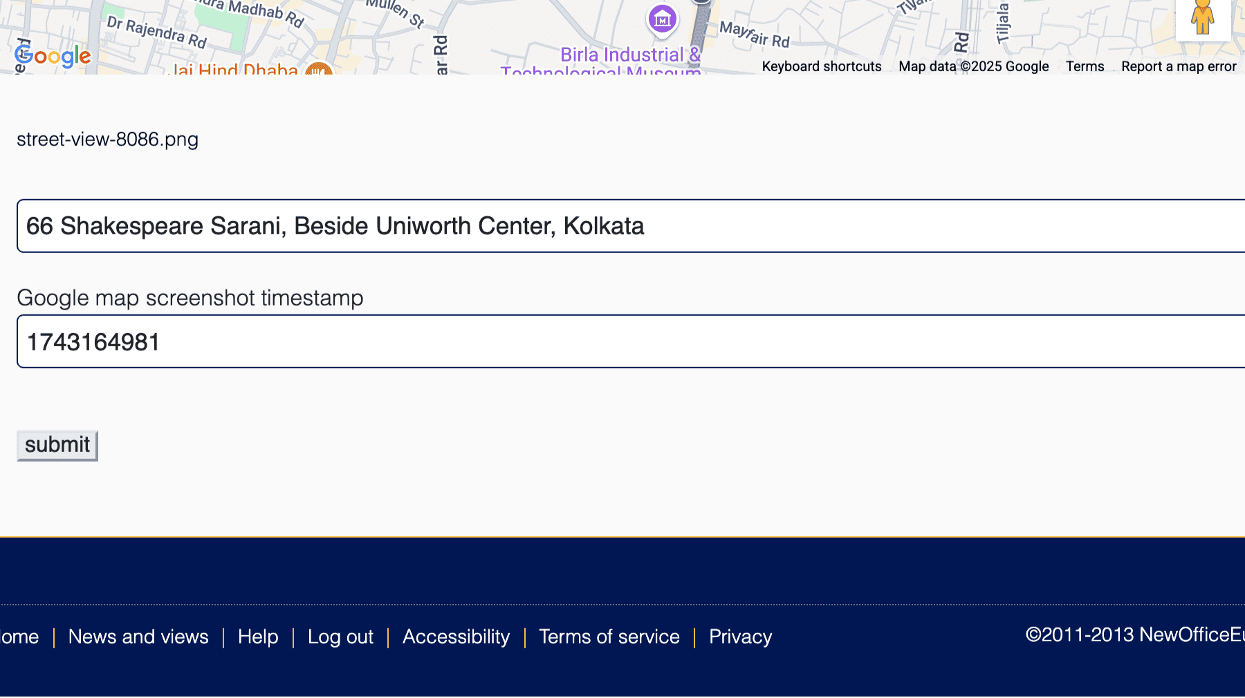 Click for interative map of 66 Shakespeare Sarani, Beside Uniworth Center, Kolkata