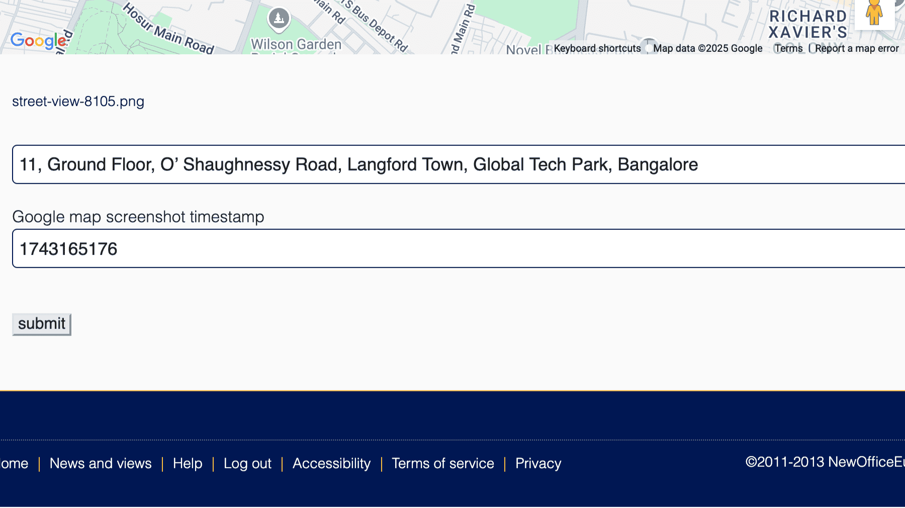 Click for interative map of 11, Ground Floor, O' Shaughnessy Road, Langford Town, Global Tech Park, Bangalore