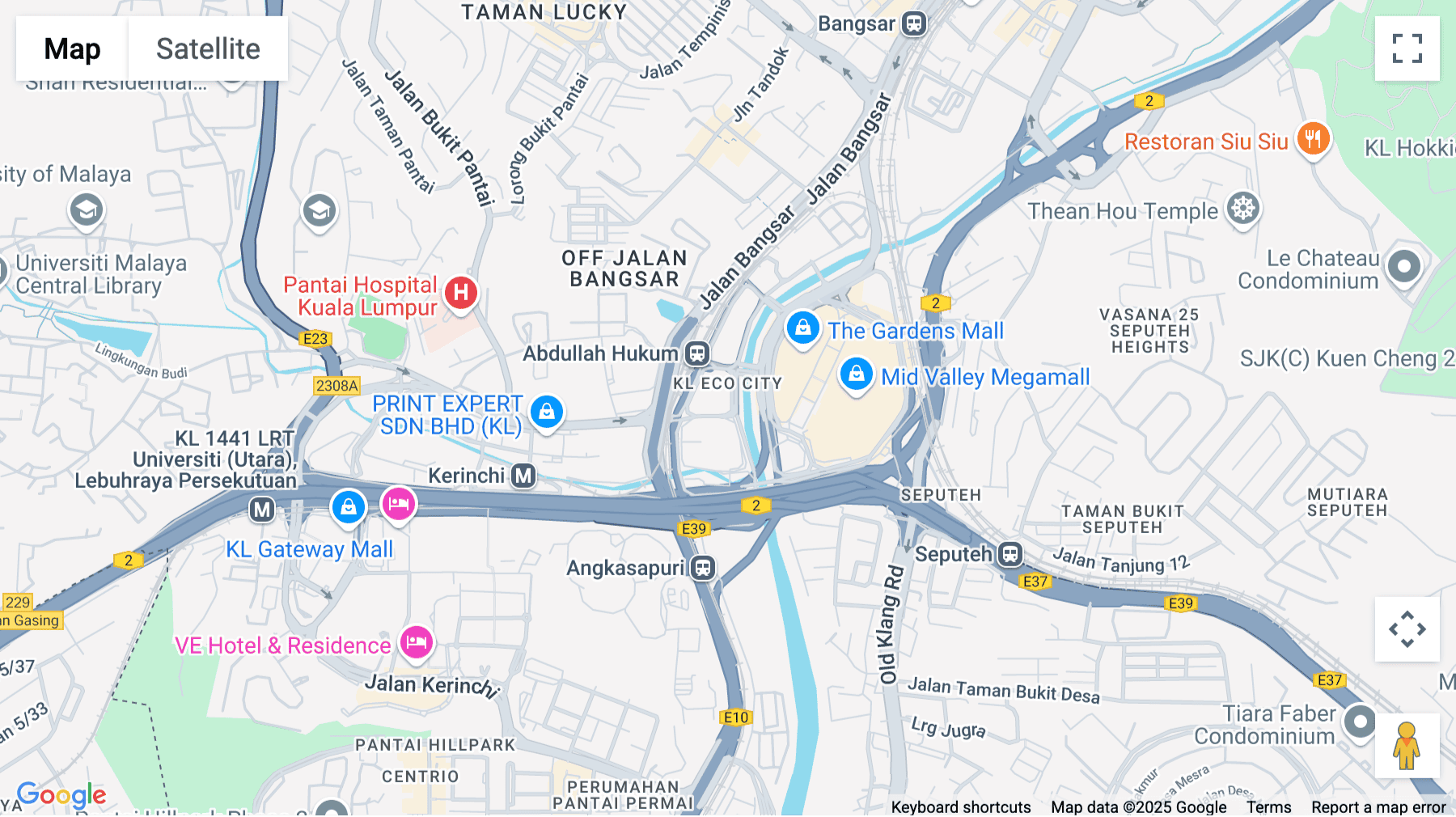 Click for interative map of Mercu 3, Unit 05-01 & 05-02, Level 5, Jalan Bangsar, KL Eco City, Kuala Lumpur