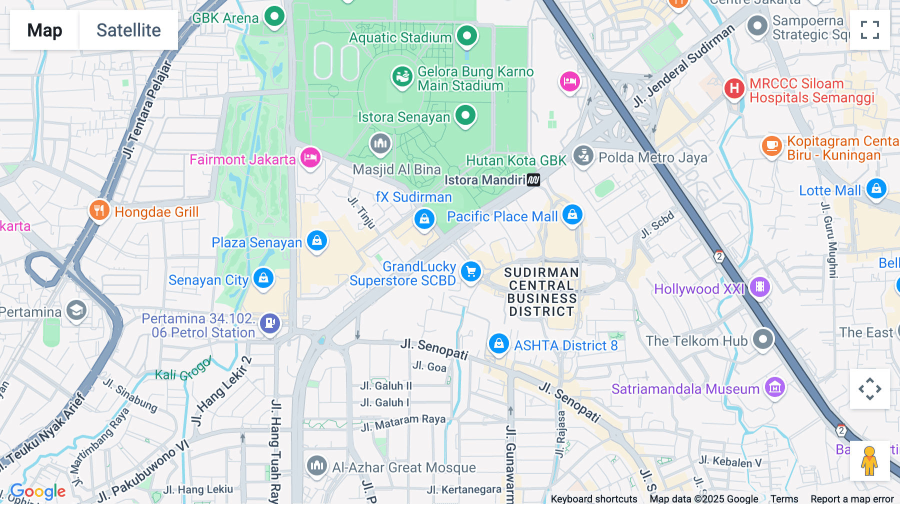 Click for interative map of Jl. Jenderal Sudirman Kav. 59, Plaza Asia, Jakarta