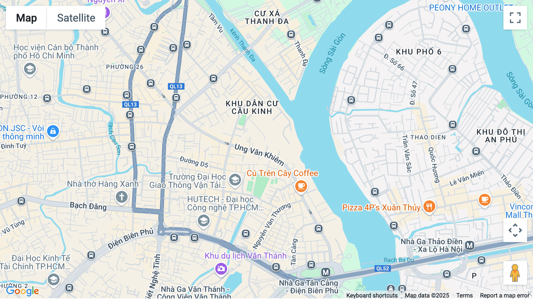 Click for interative map of 127 Ung Van Khiem, Ward 25, Binh Thanh District, Ho Chi Minh City