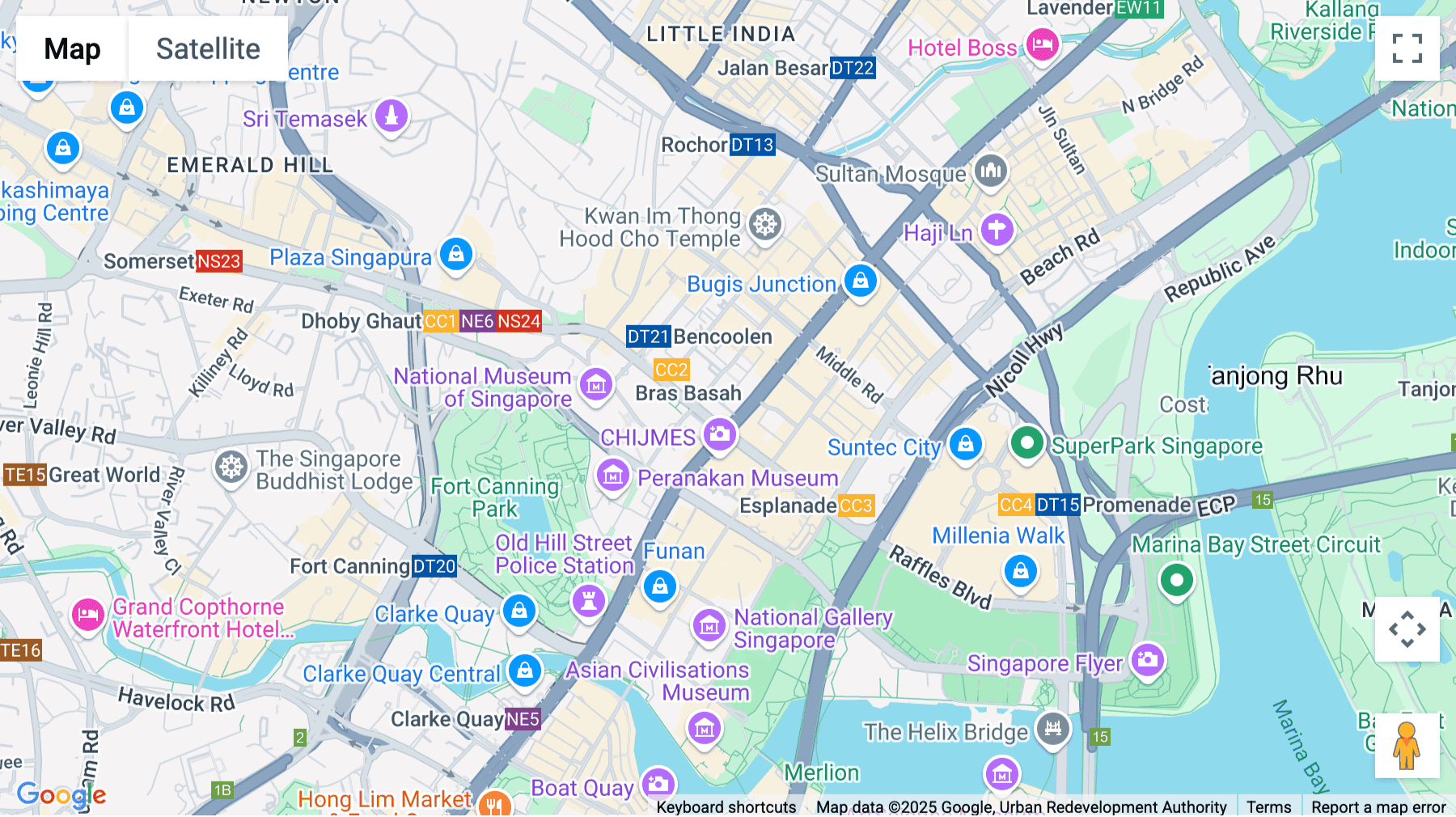 Click for interative map of 152 Beach Road, Level 36 The Gateway East, Singapore