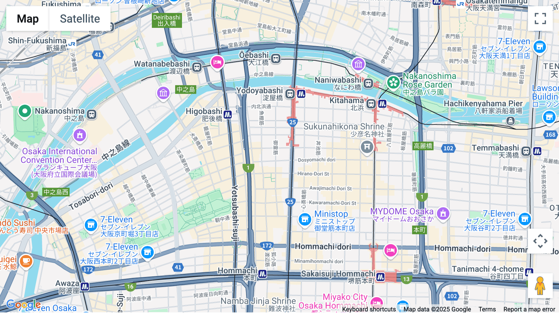Click for interative map of 4-1-1 Doshomachi, Chuo-ku, Osaka Prefecture, Takeda Midosuji Building 2F, Osaka