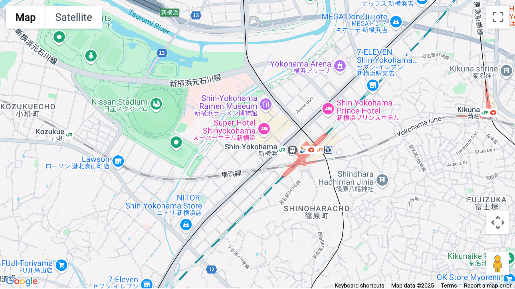 Click for interative map of Kanagawa Prefecture, Kohoku Ward, Shin-Yokohama 2-6-23, Yokohama