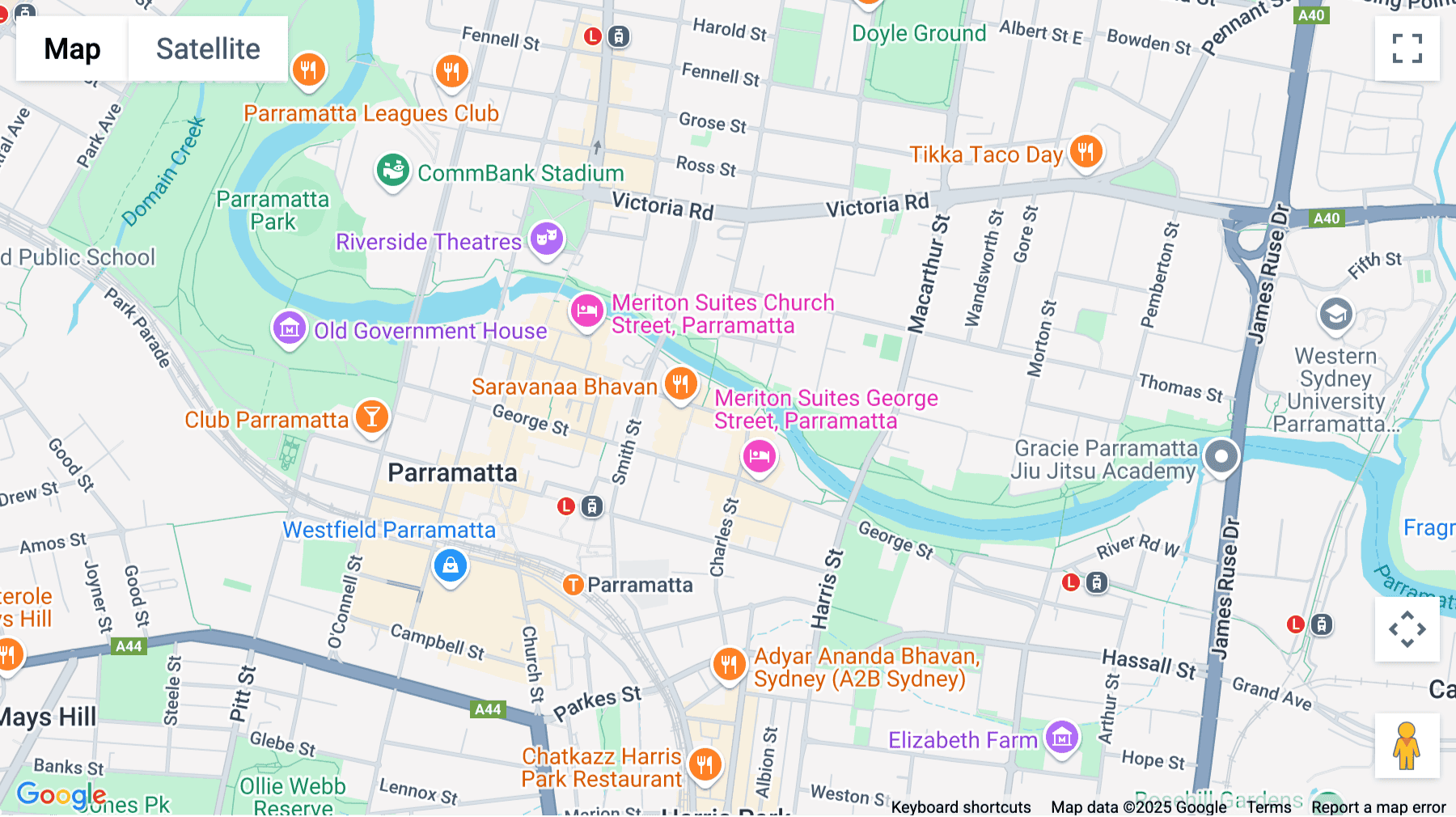 Click for interative map of Level 3, 90 Phillip Street, Parramatta, Sydney